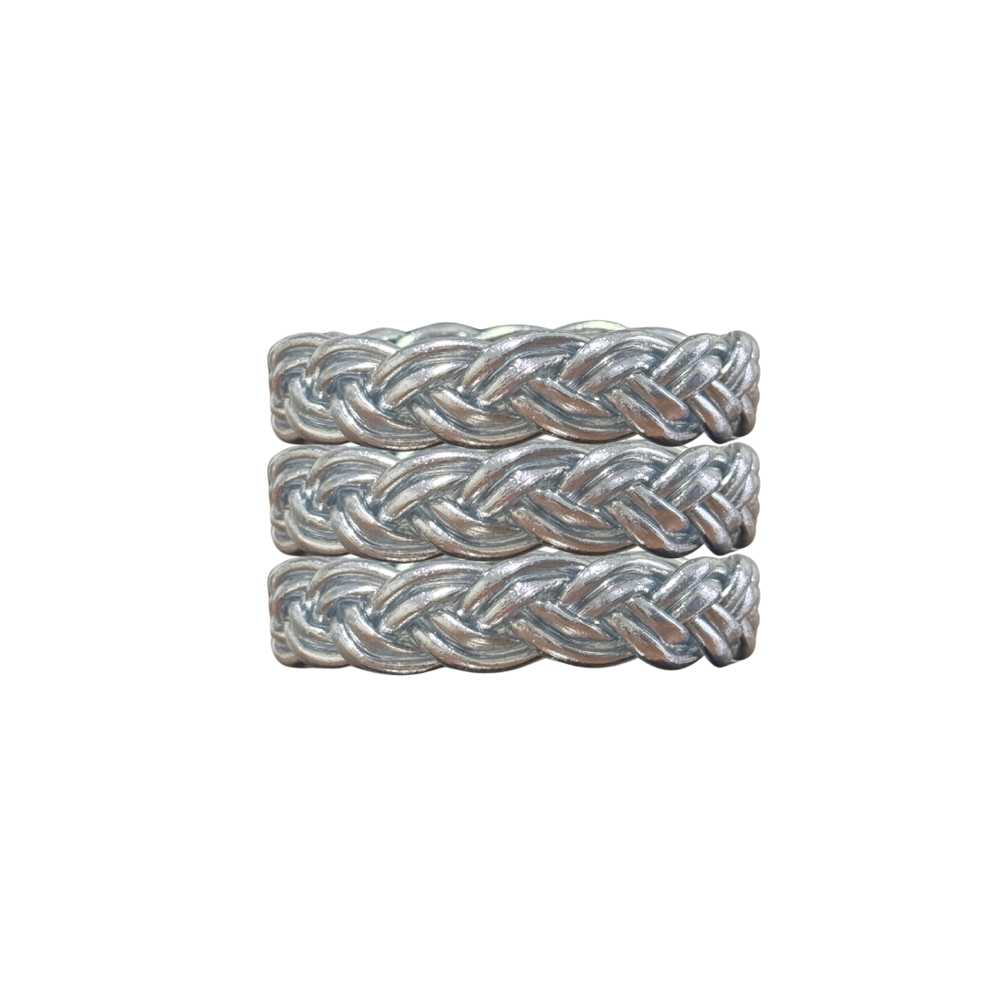 Double Braid Buddha Silver