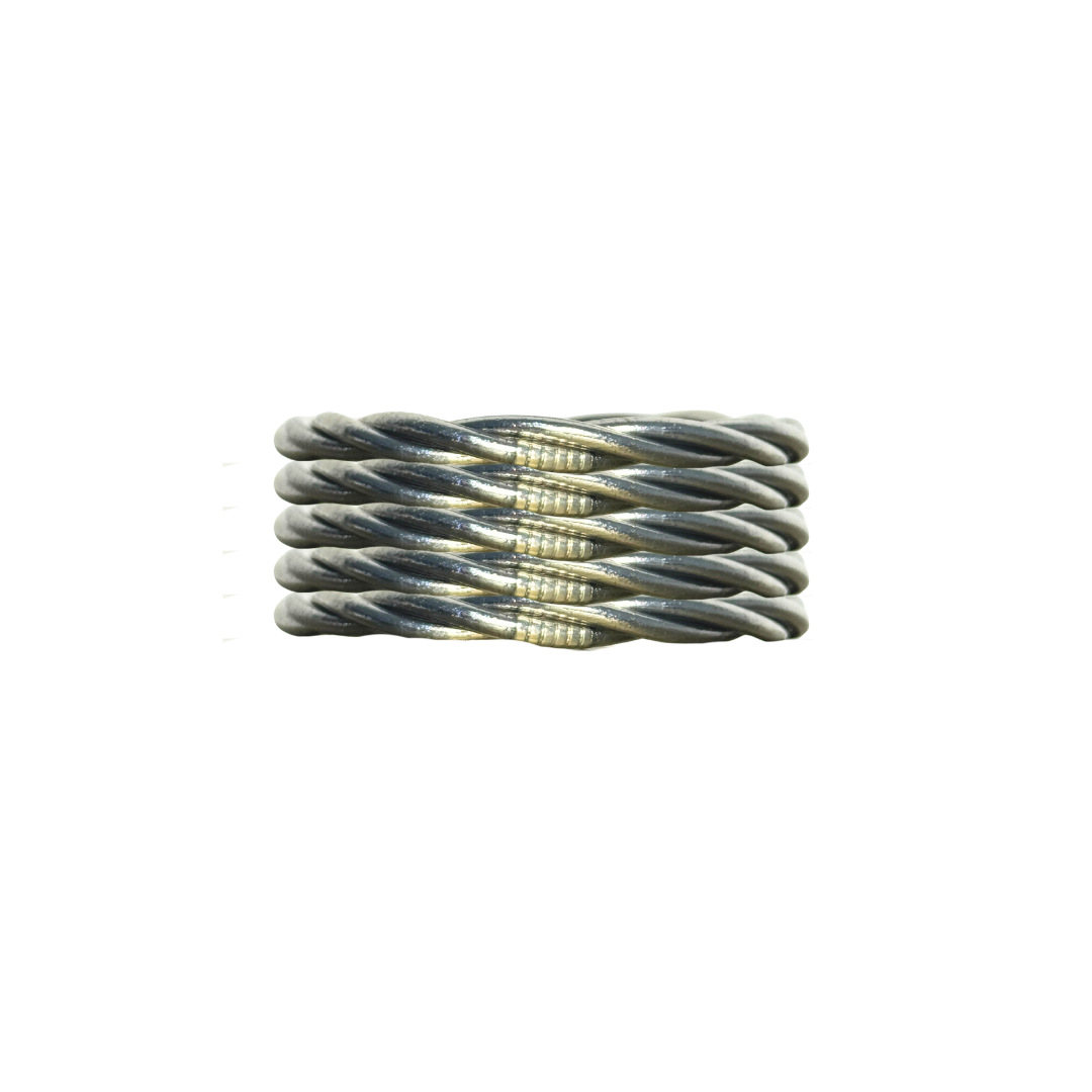 Twist Buddha Dark Silver
