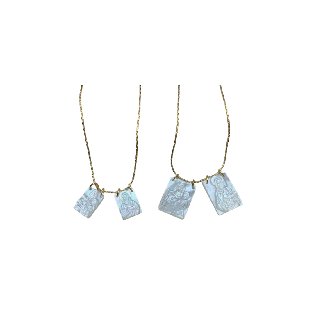 Collar Doble Madre Perla