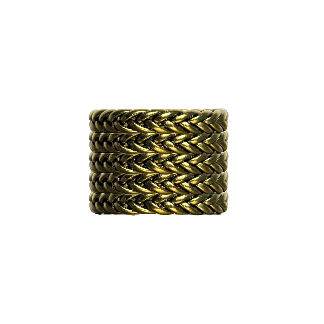 Braid Buddha Dark Antique Gold