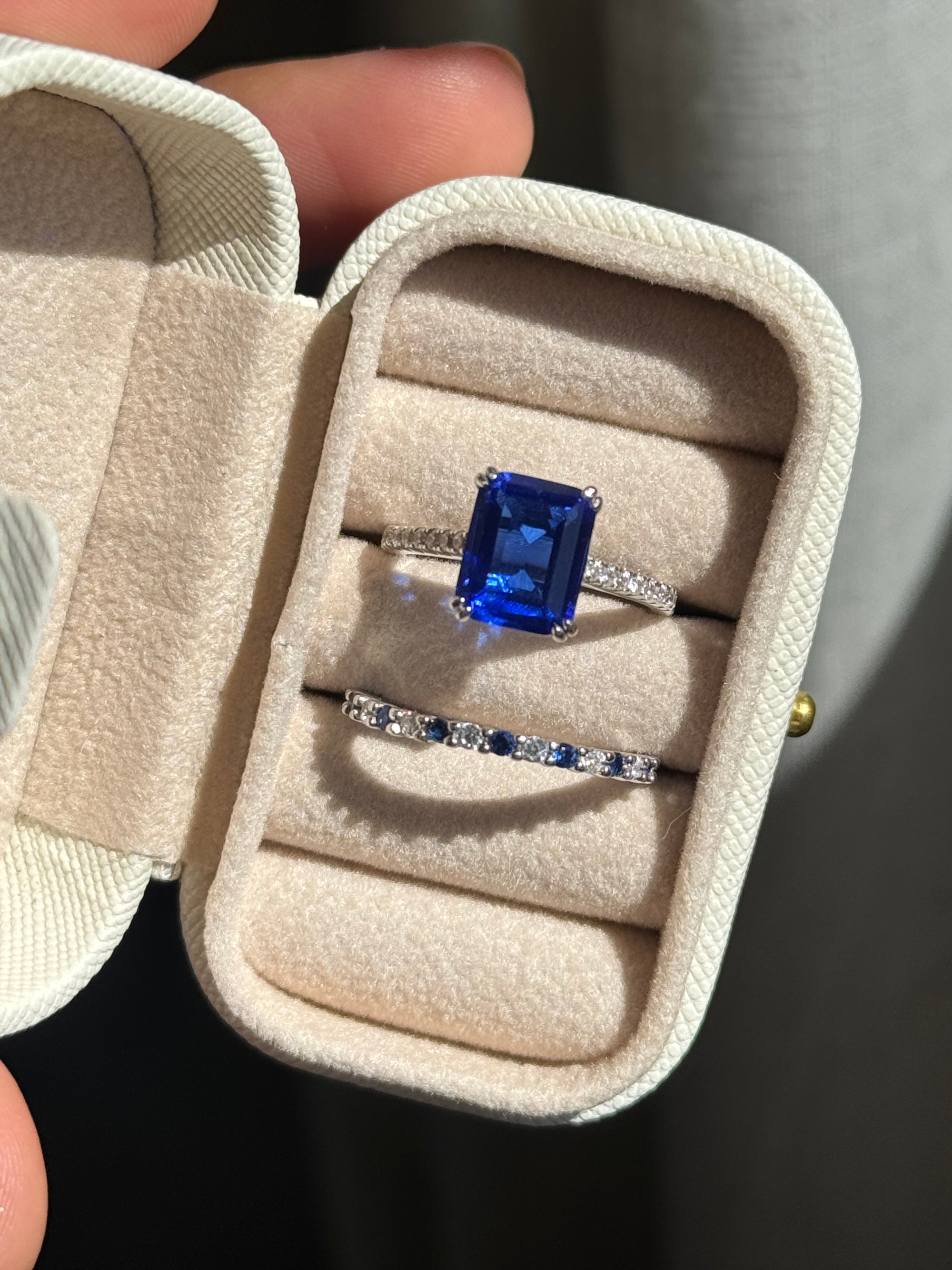 Anillo Zafiro Rectangle