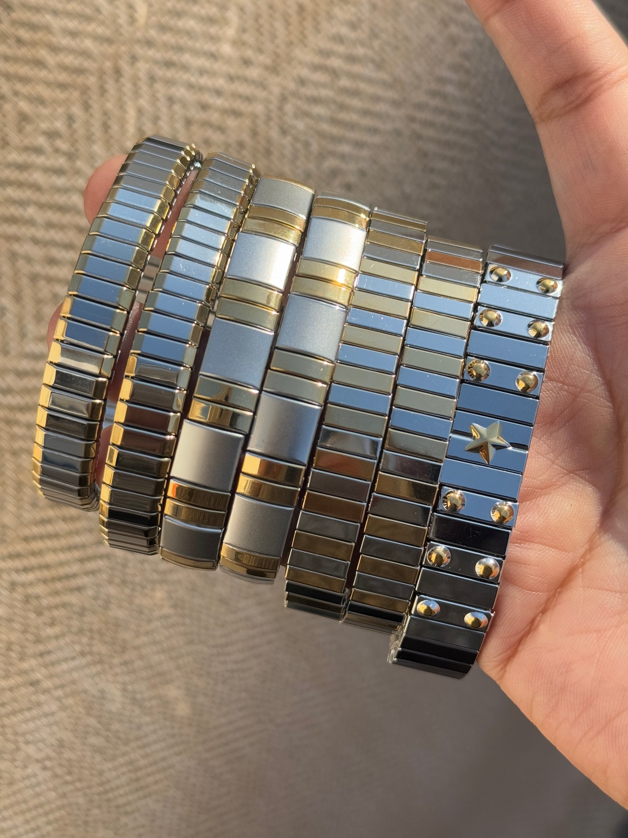 Pulseras Metallic Flexibles