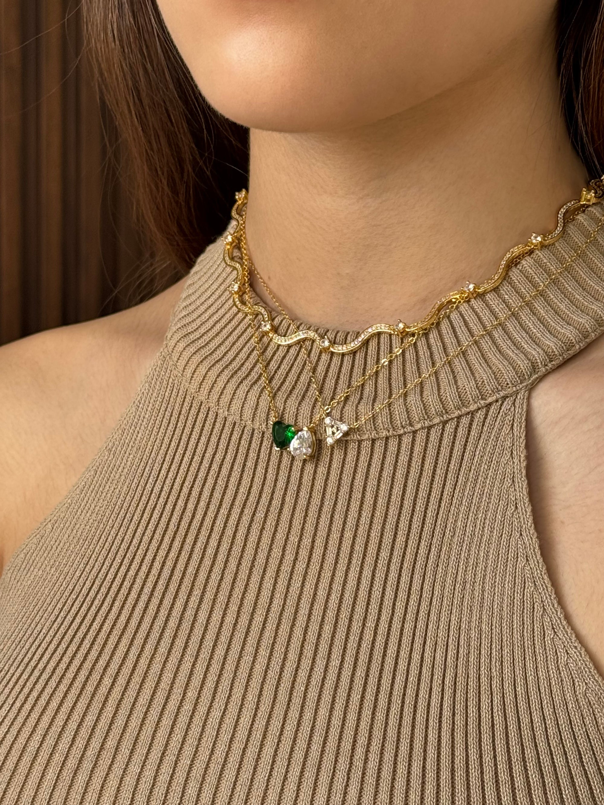 Collar Heart Drop