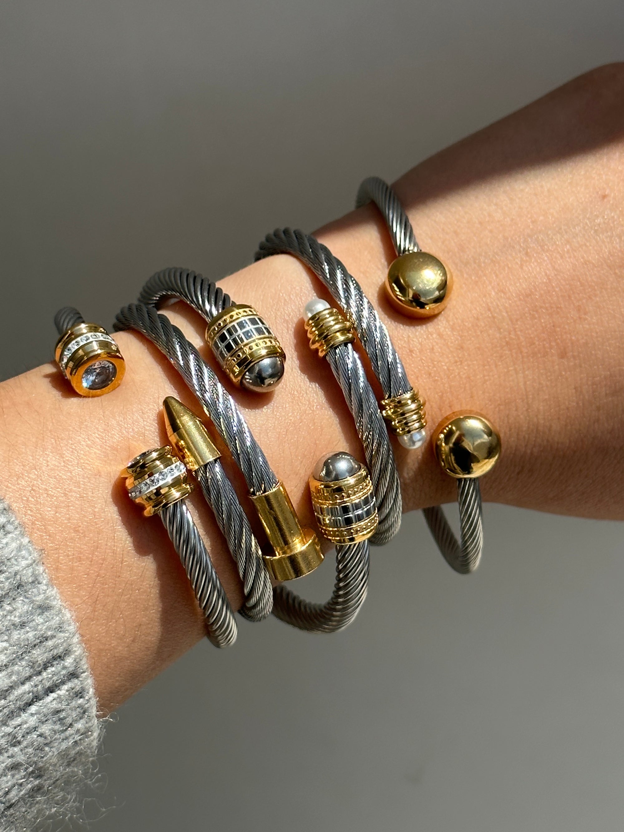 Pulsera Wire Small Pearl
