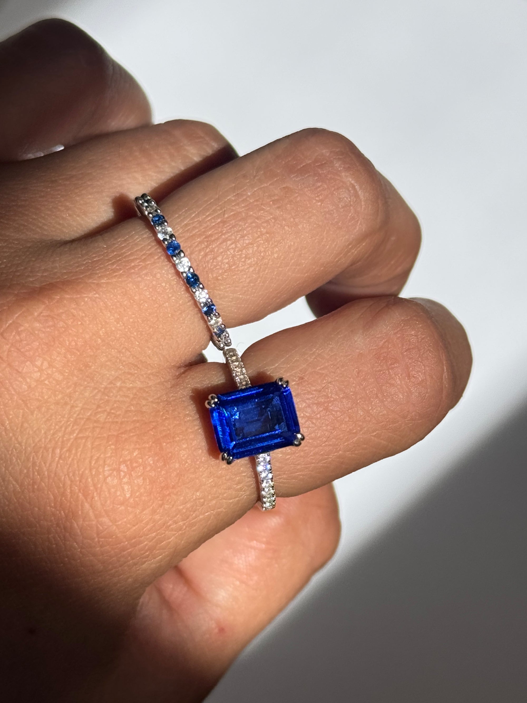 Anillo Zafiro Rectangle