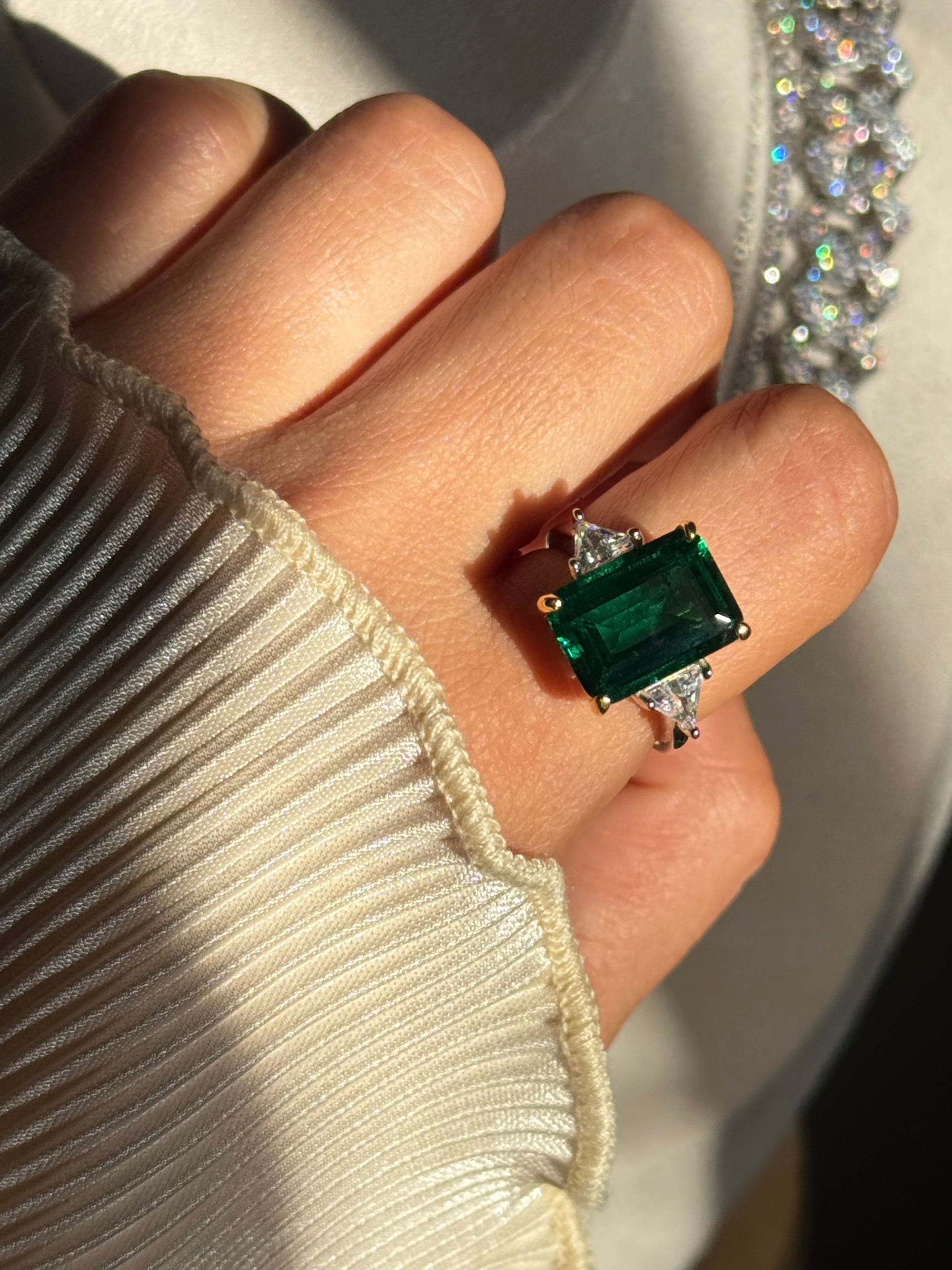 Anillo Esmeralda XL