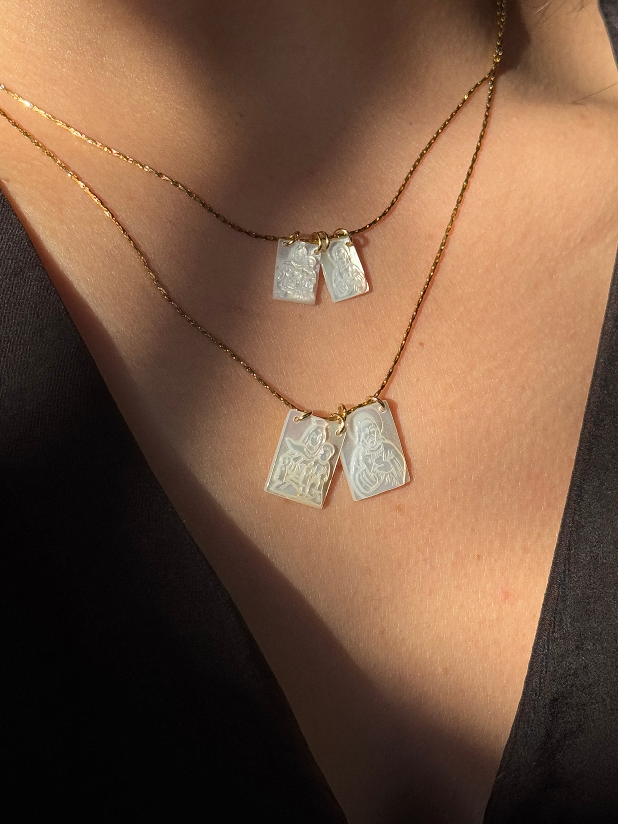 Collar Doble Madre Perla