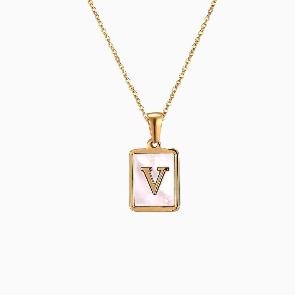 Collar Inicial Madre Perla