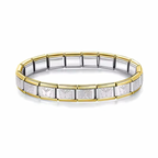 Pulsera Italian Silver + Gold