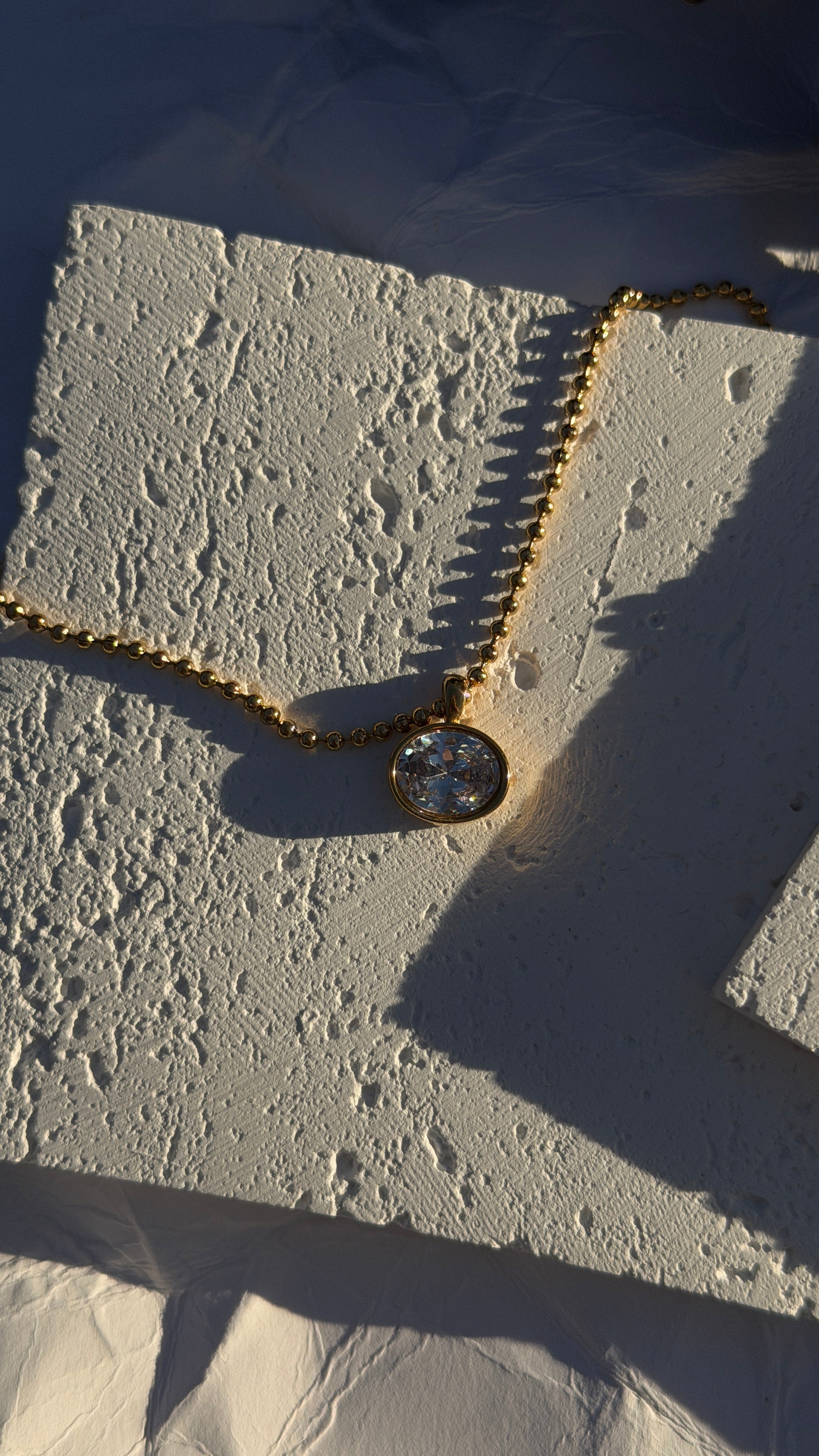Velour Round Necklace