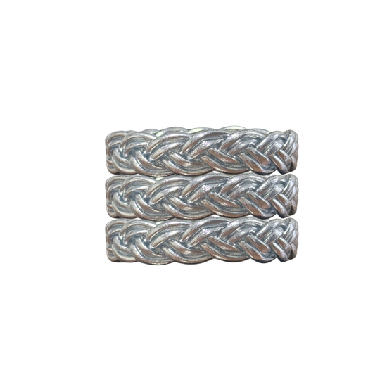 Double Braid Buddha Silver