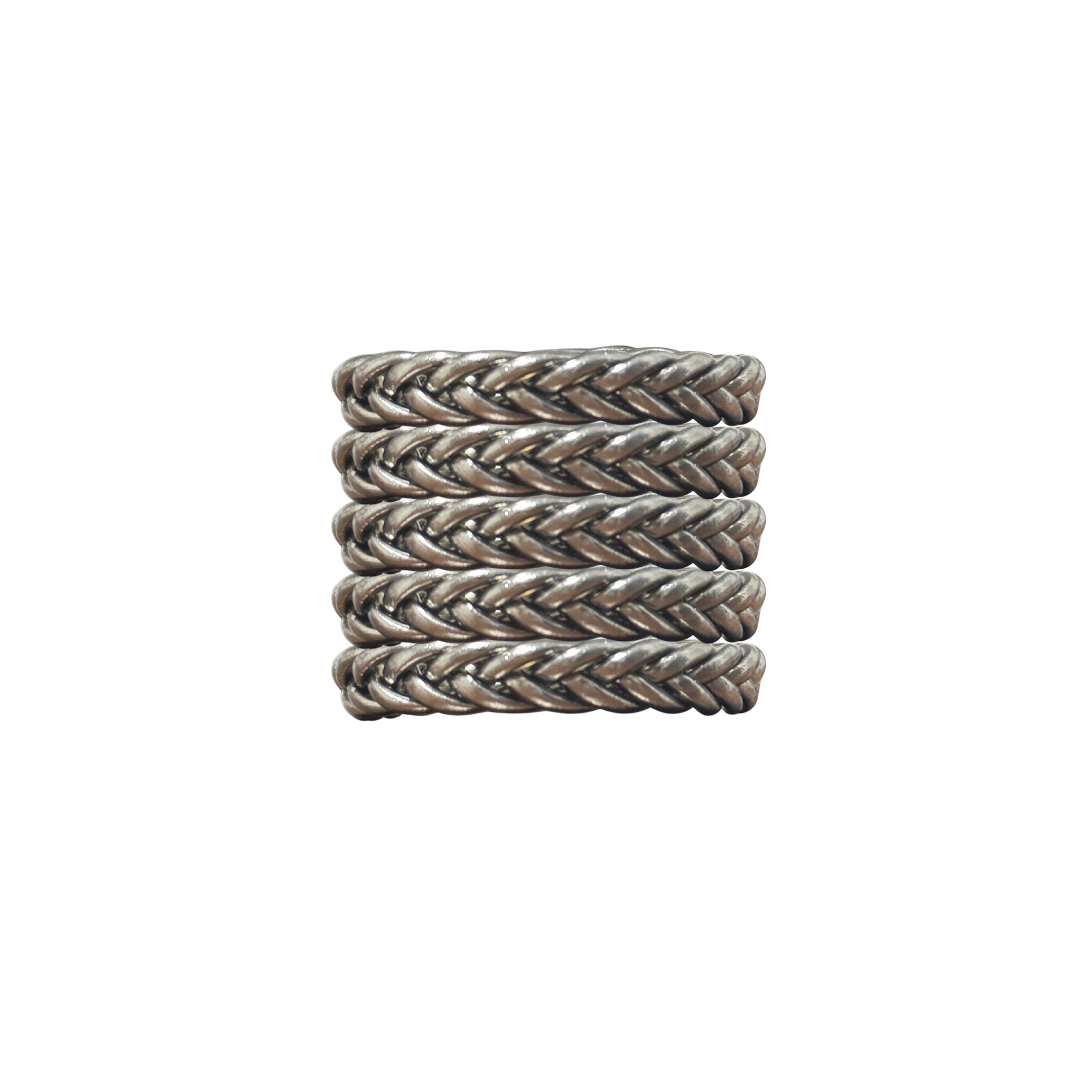 Braid Buddha Dark Silver