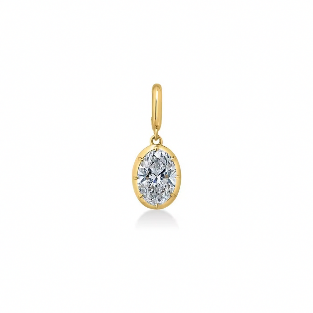 Vertical Oval Charm