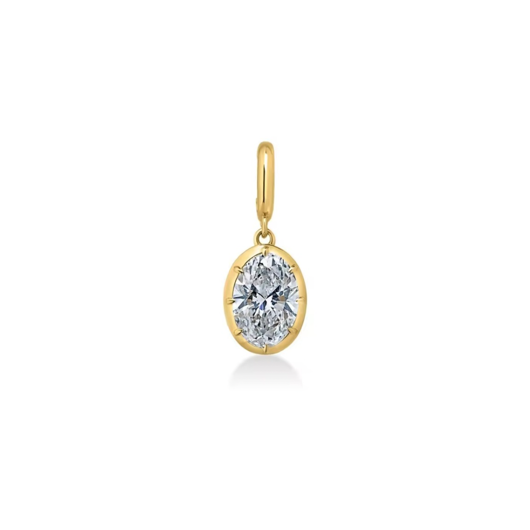 Vertical Oval Charm