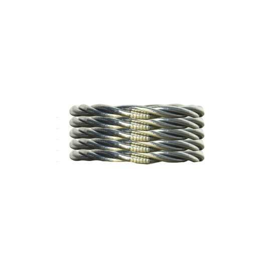 Twist Buddha Dark Silver