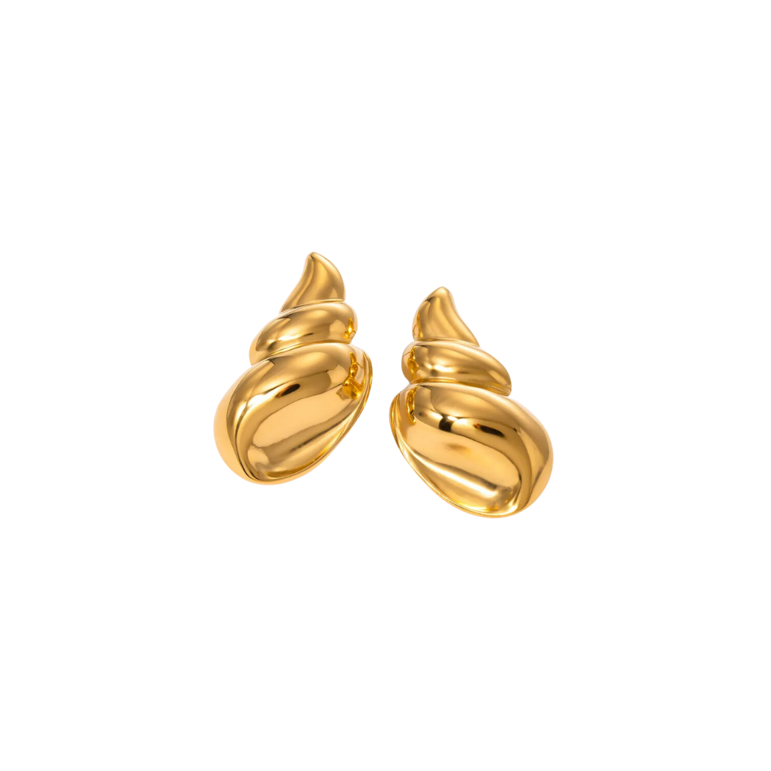 Aretes Sea Shell Gold