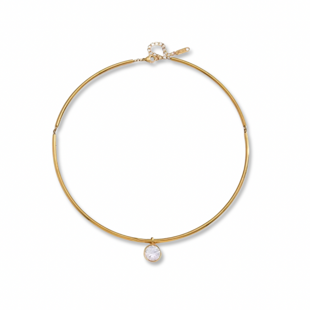 Contour Round Necklace