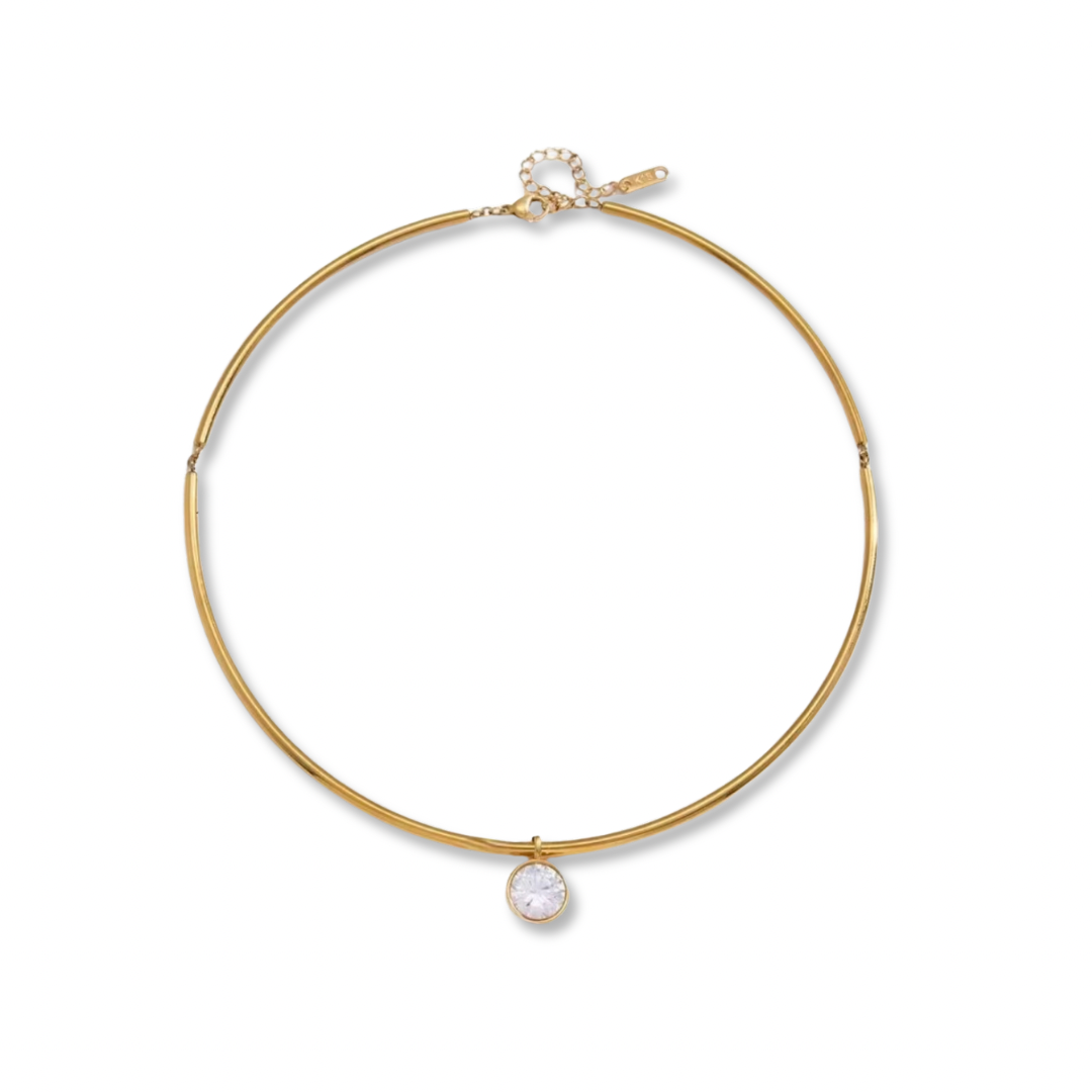 Contour Round Necklace