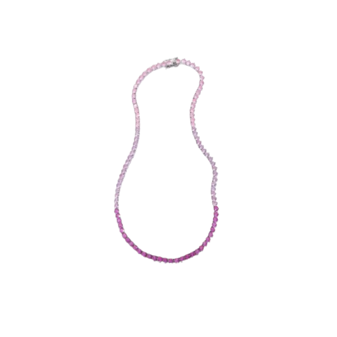 Collar Tennis Pink Rose Colors