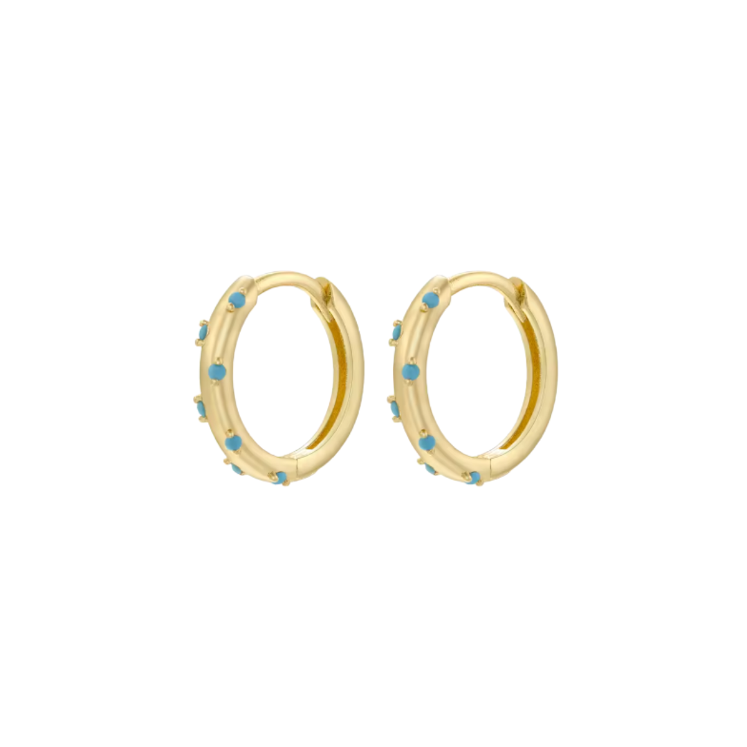 Aretes Turquesa Dots