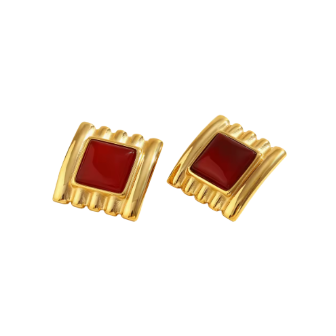 Aretes Rojo Imperial