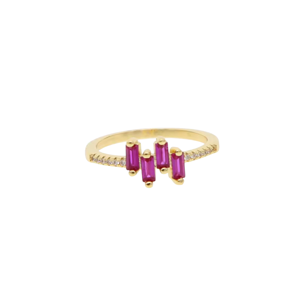 Anillo Baguettes Blush