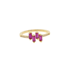 Anillo Baguettes Blush