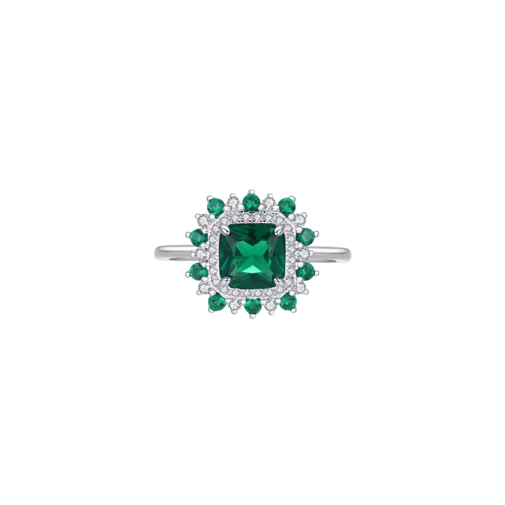 Anillo Emerald Crown