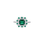 Anillo Emerald Crown