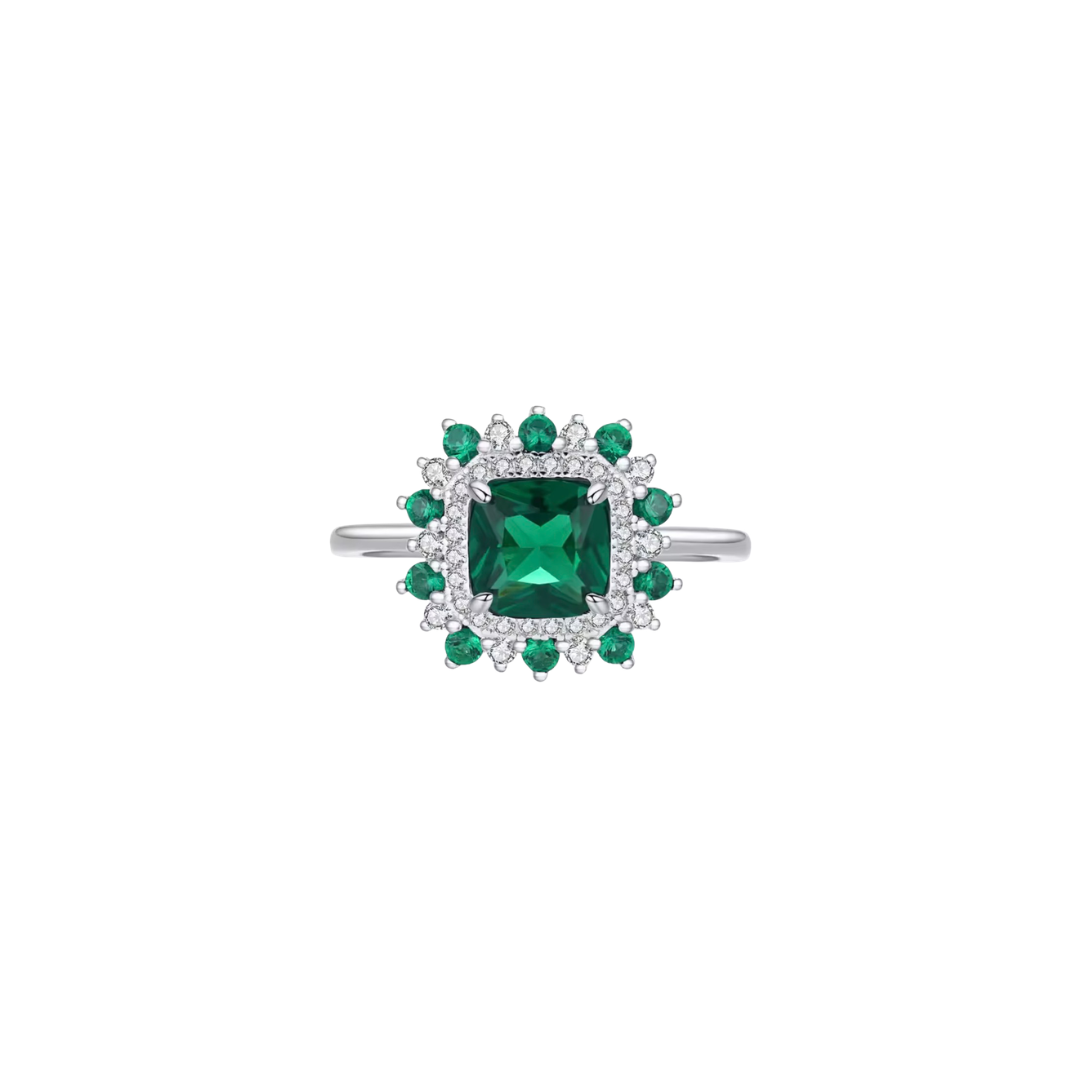 Anillo Emerald Crown