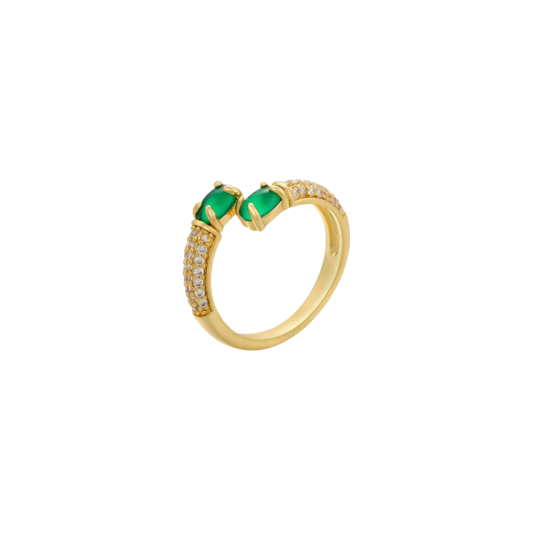 Anillo Gaia Jade Gold