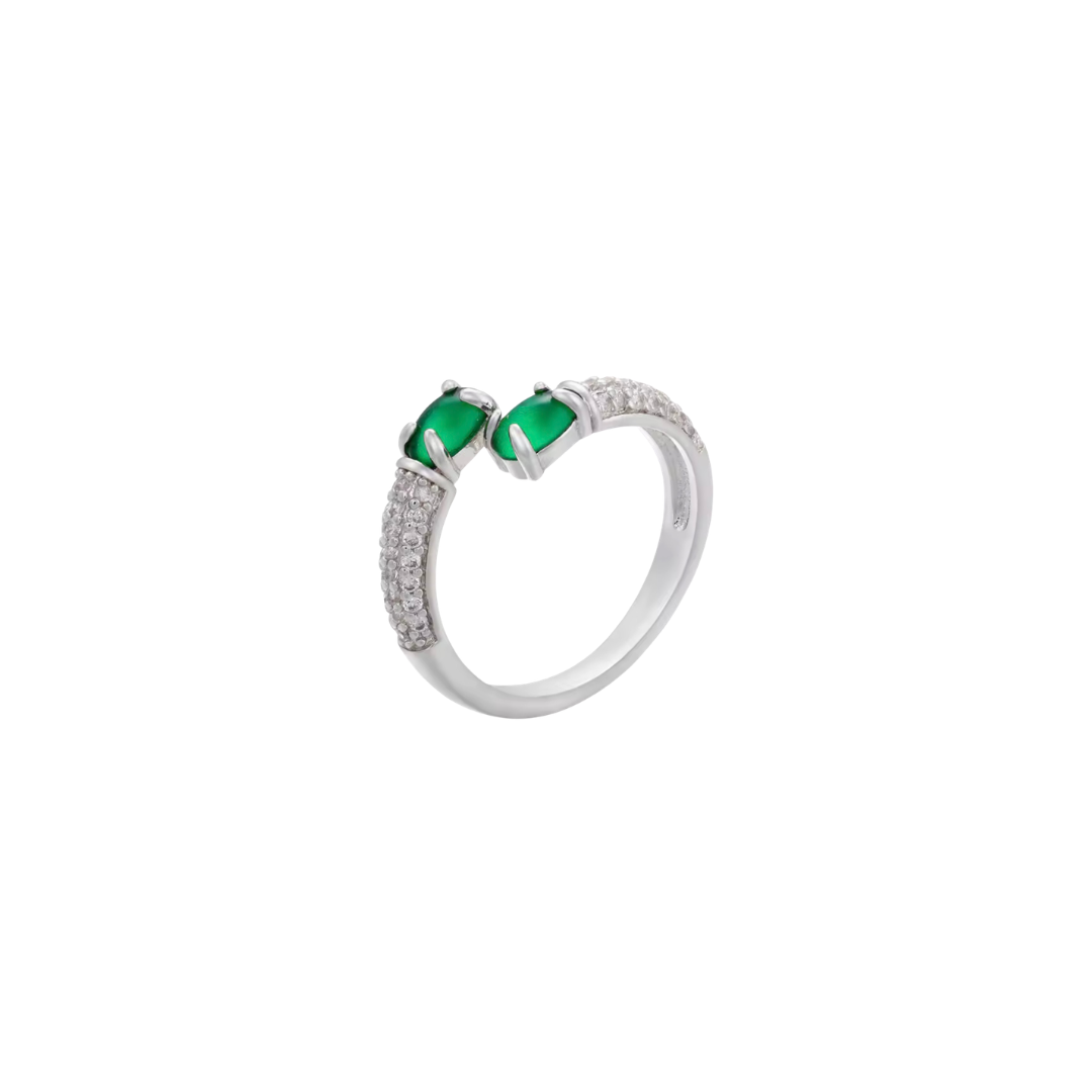Anillo Gaia Jade Silver