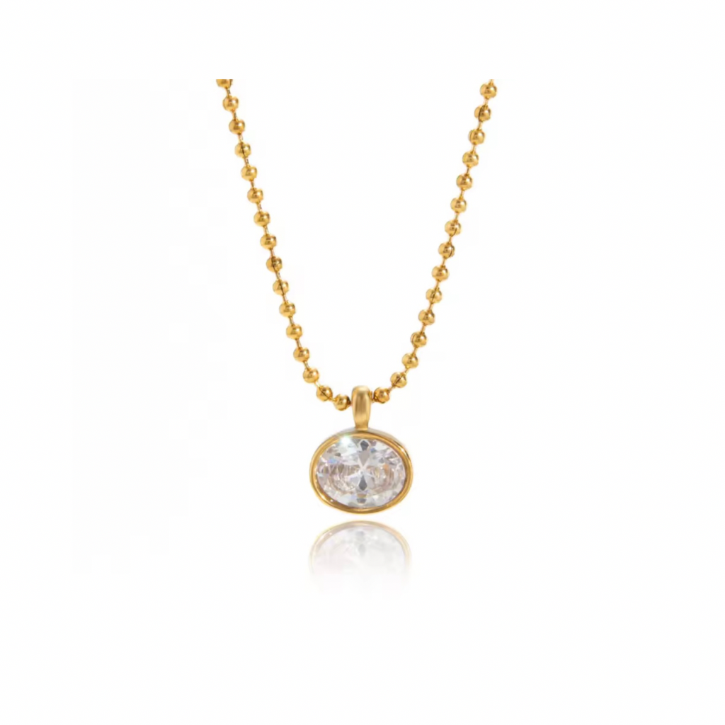 Velour Round Necklace