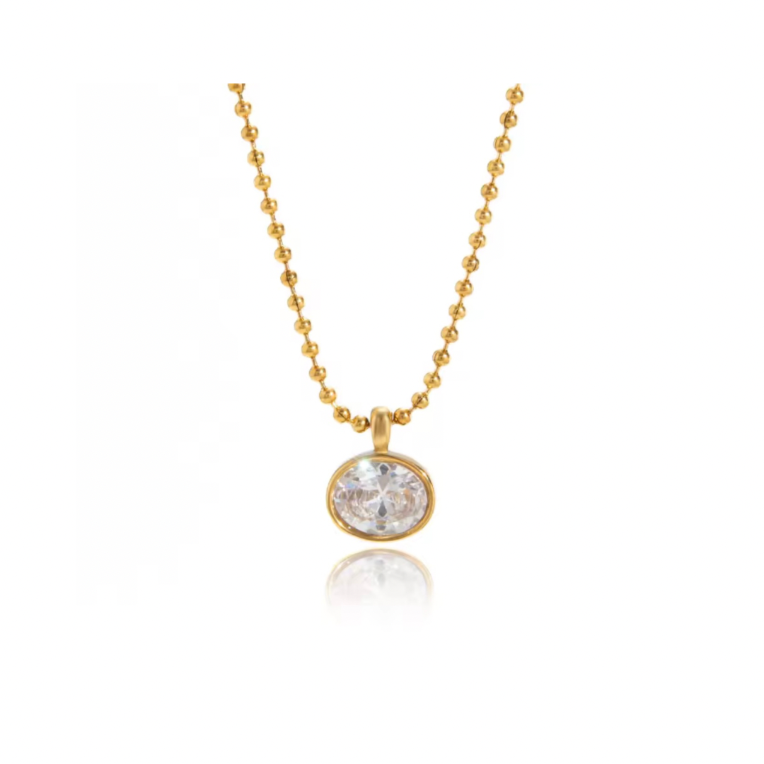 Velour Round Necklace
