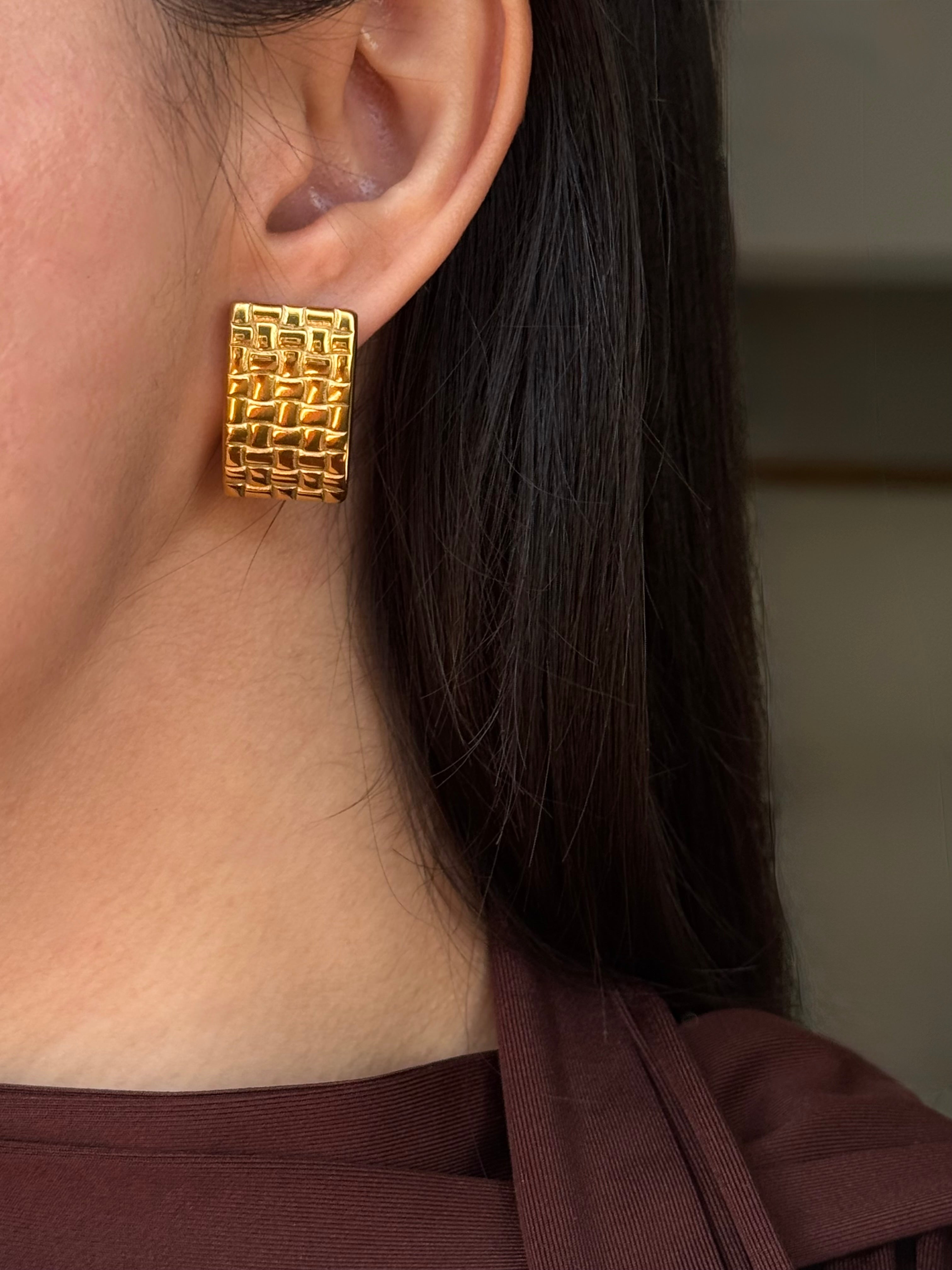 Aretes Vintage Rectangle