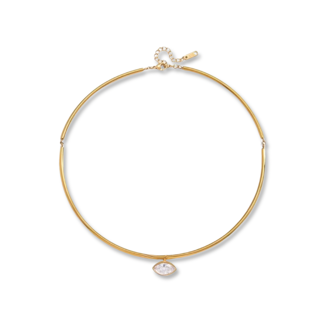 Contour Marquise Necklace