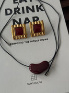 Aretes Rojo Imperial