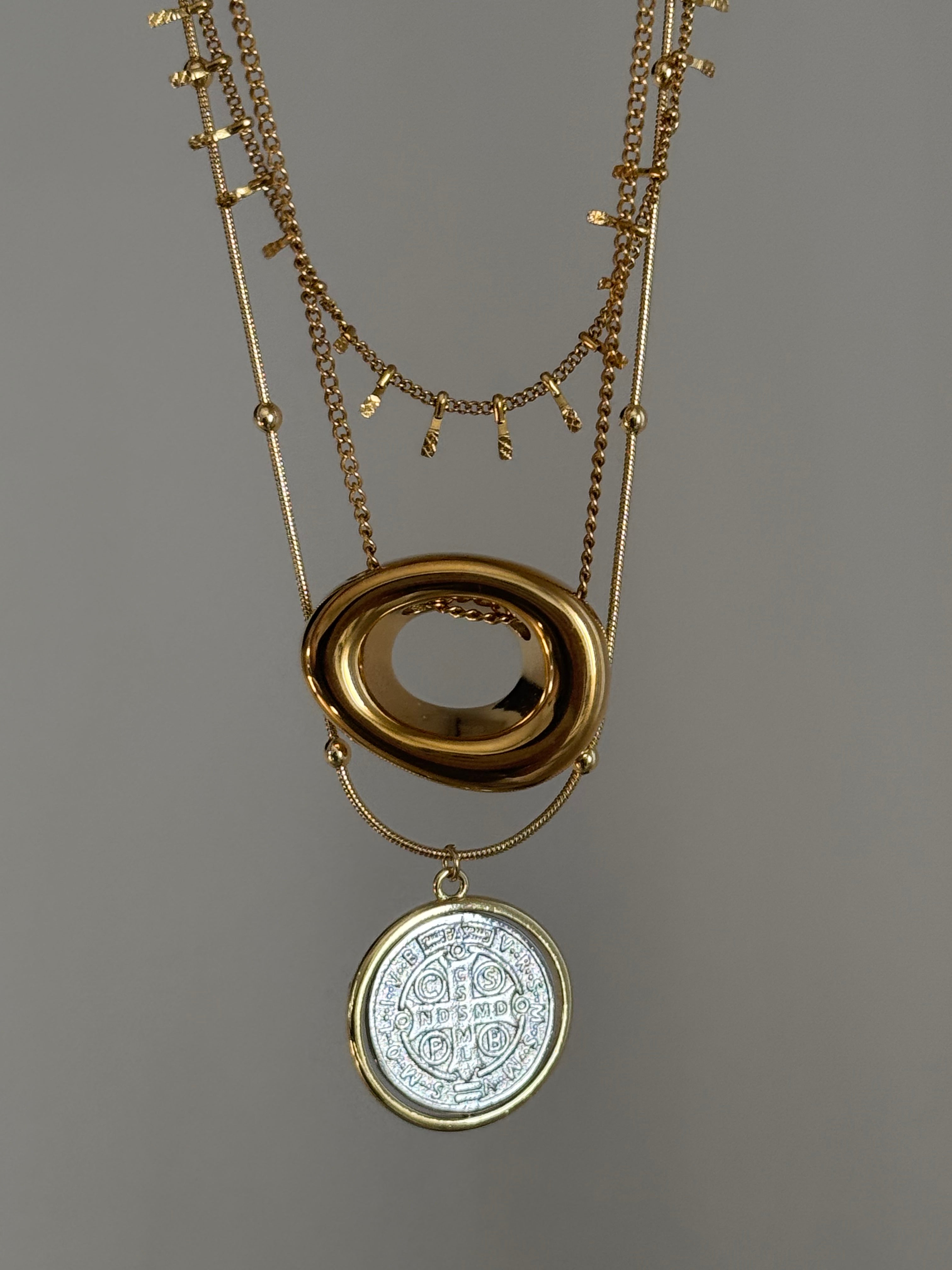 Collar San Benito Silver Doble