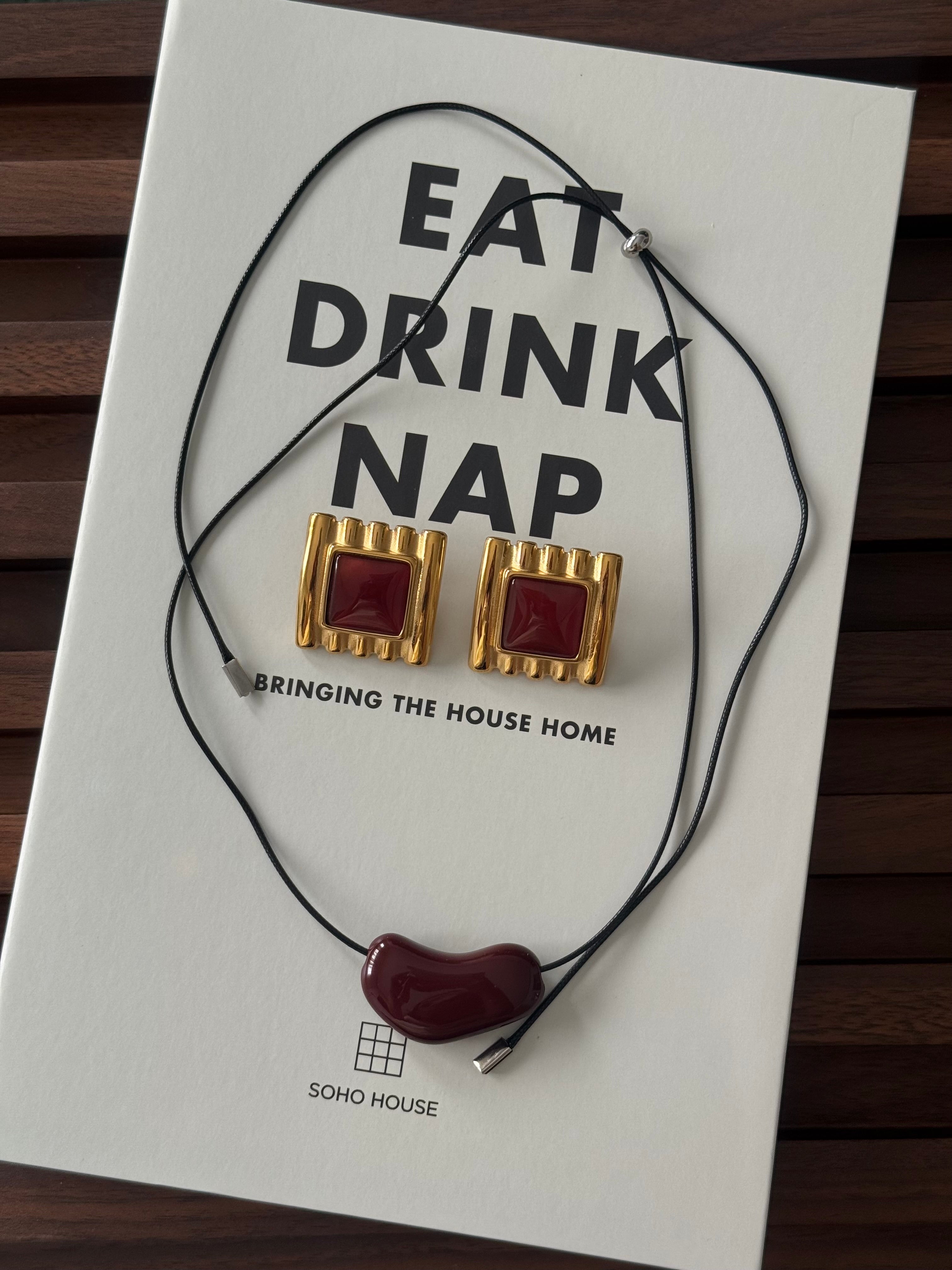 Aretes Rojo Imperial