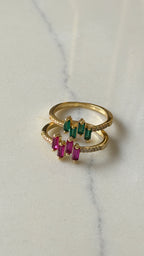 Anillo Baguettes Emerald