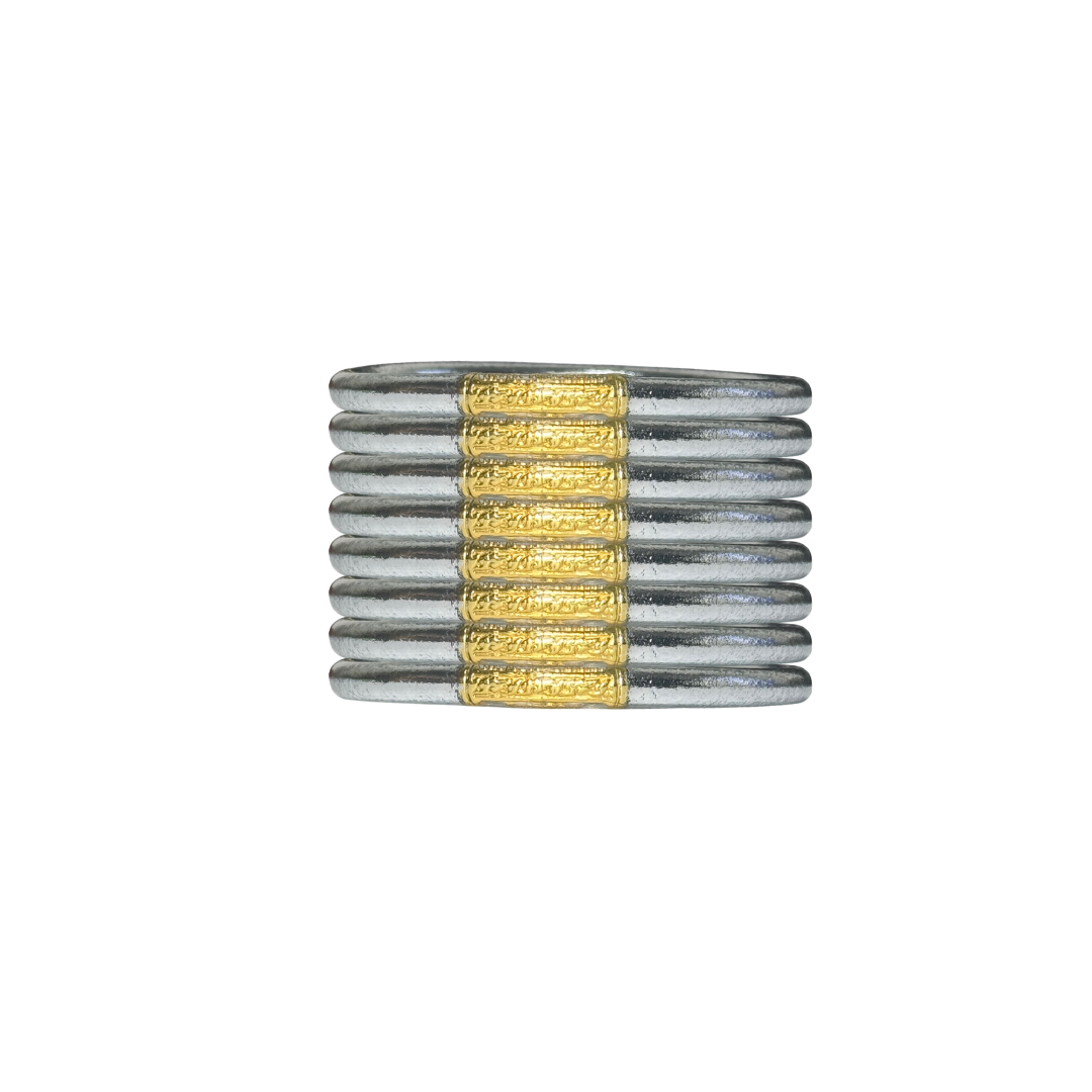 Single Buddha Silver + Gold