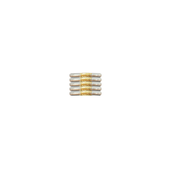 Anillos Buddha Silver + Gold