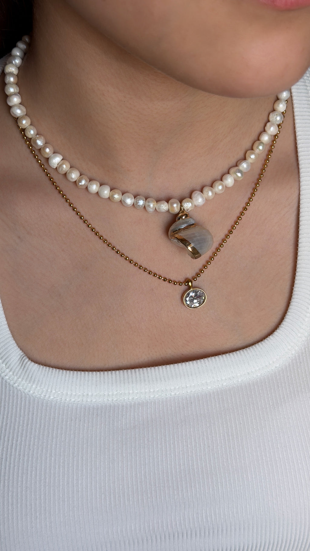 Velour Round Necklace