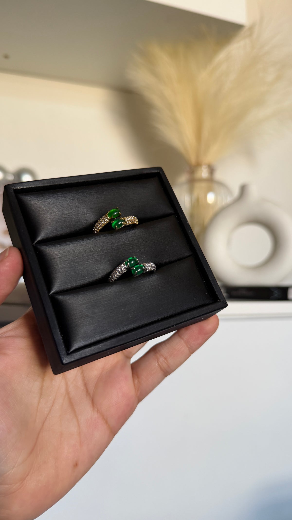 Anillo Gaia Jade Gold