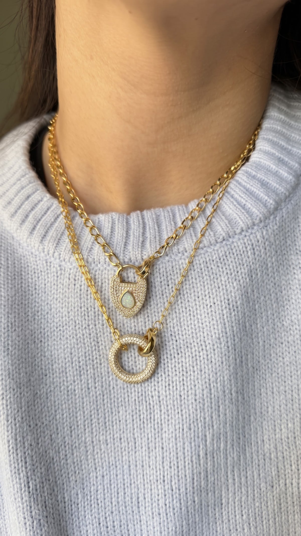 Collar Opal Lock