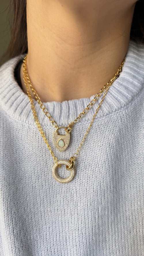 Collar Opal Lock