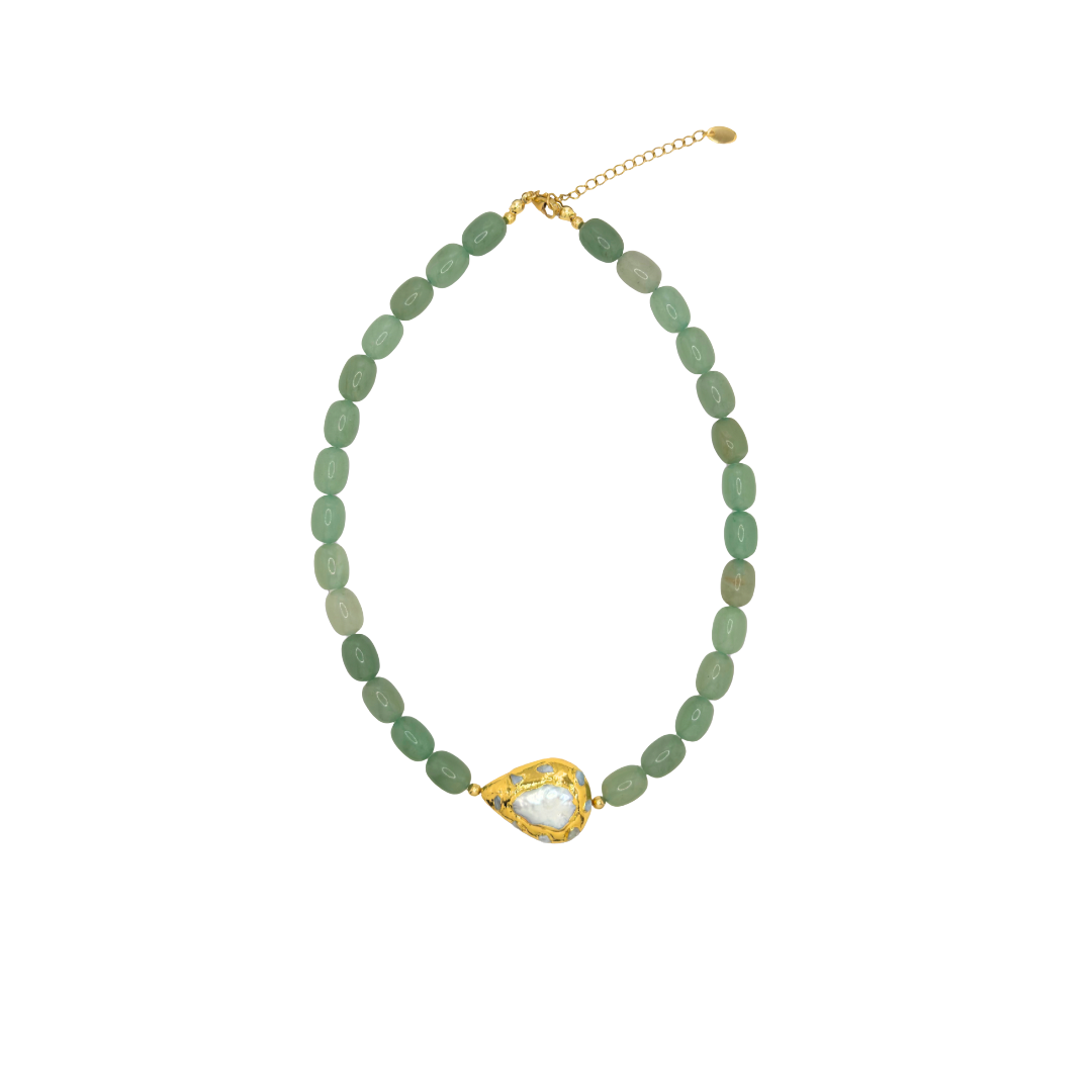 Collar Aventurina Green