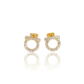 Halo Circle Studs