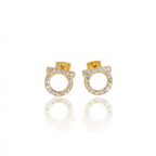 Halo Circle Studs