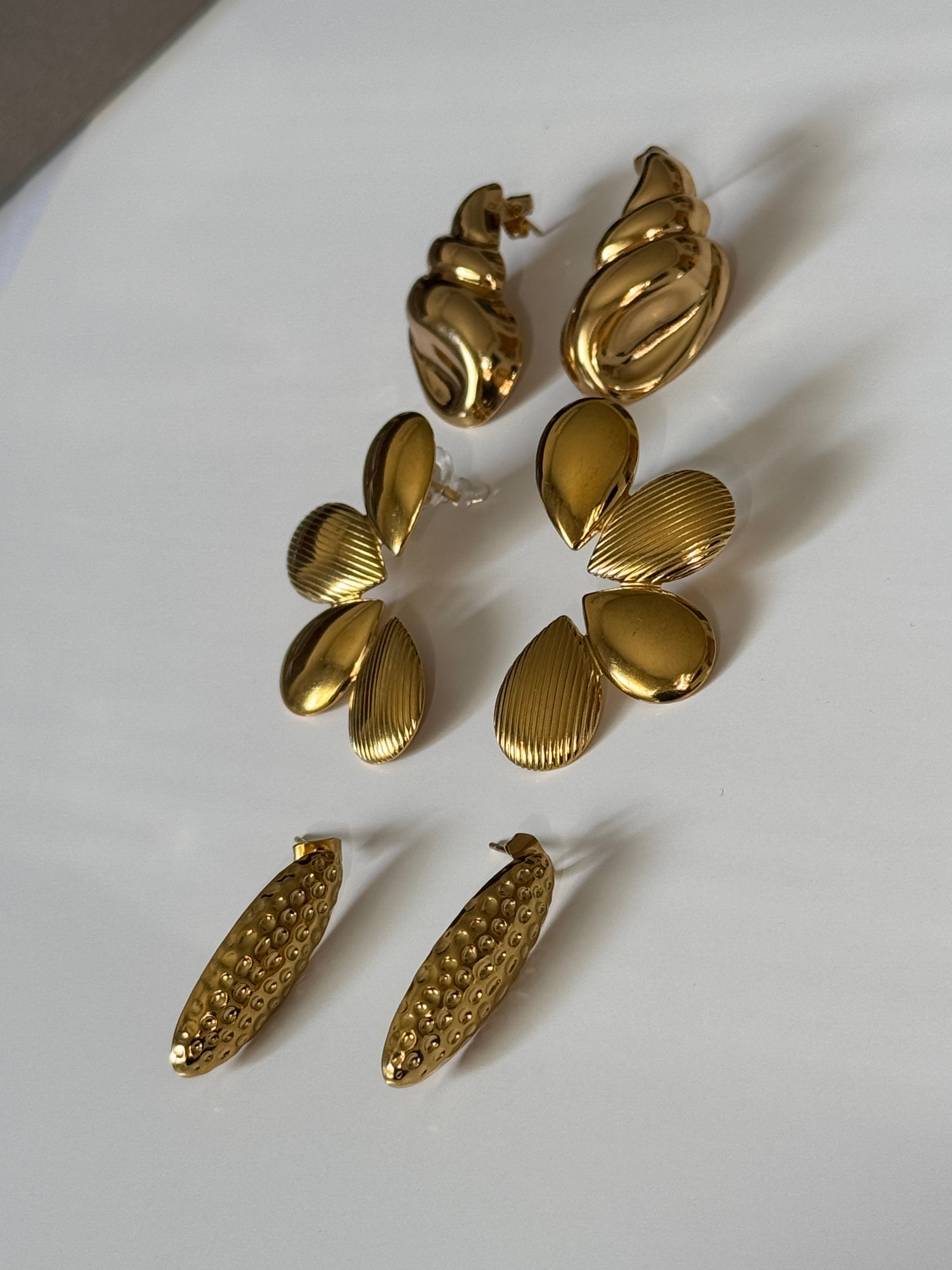 Aretes Sea Shell Gold